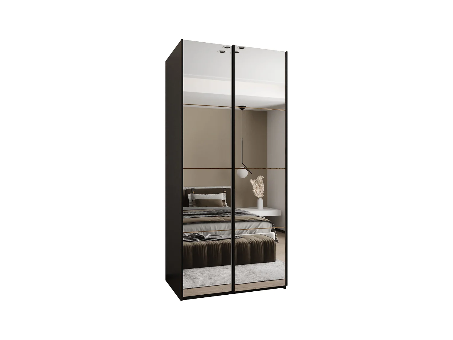 Armoire Lux 2 245,5/100/64 (Noir/Artisan/Noir)