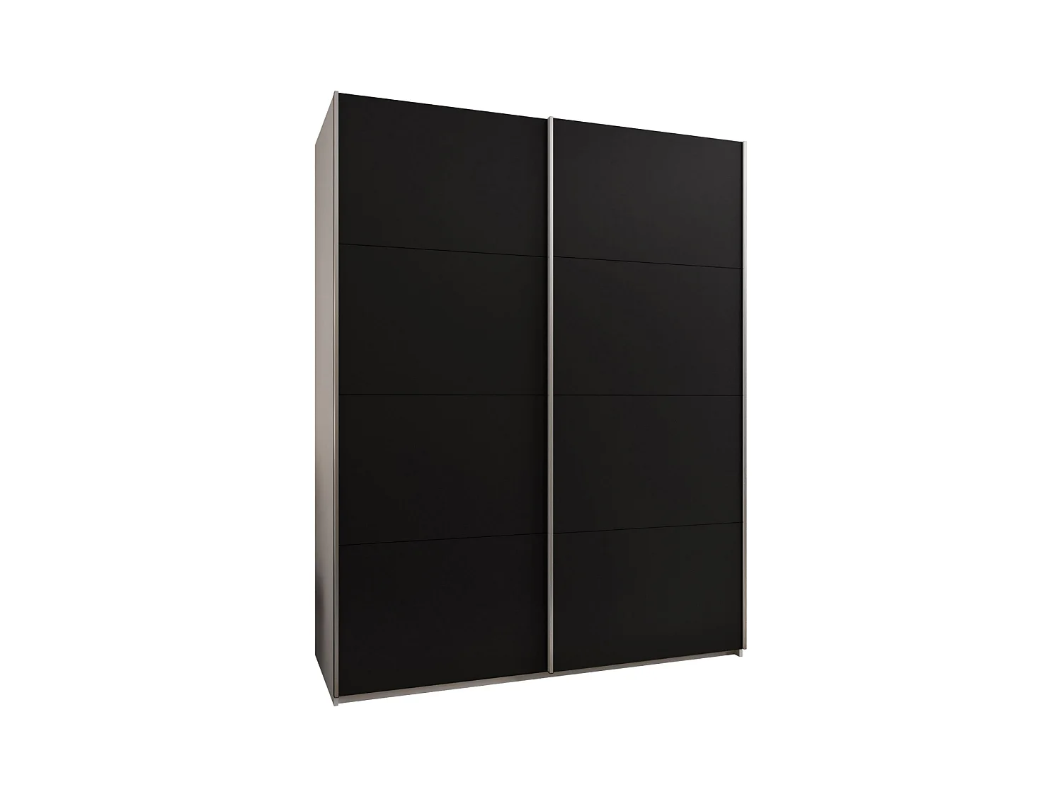 Armadio Lux 1 245,5/190/64 (Blanc/Nero/Argento)