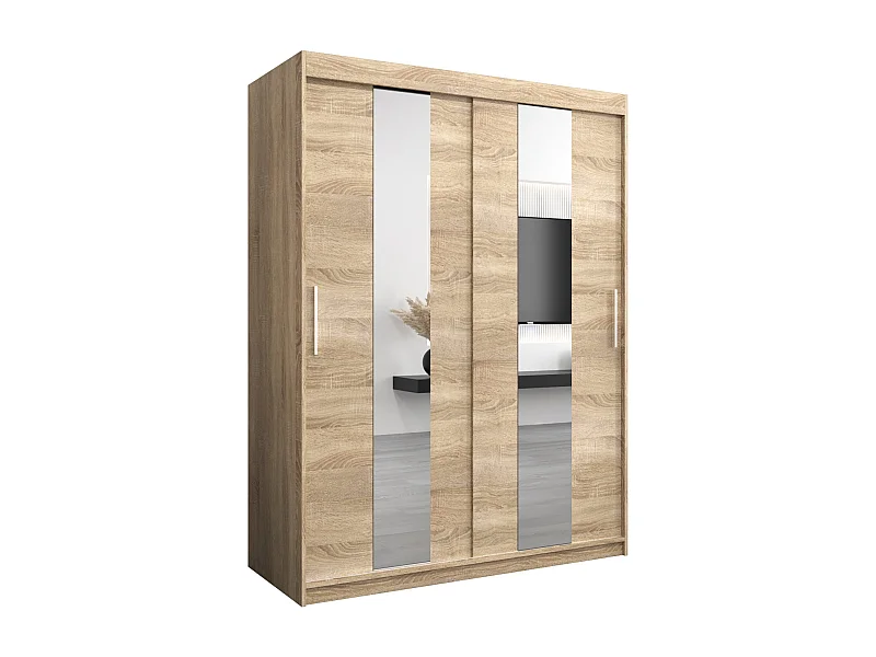 Armoire Pole À Portes Coulissantes 200/150/62 2 portes (Sonoma/Sonoma)