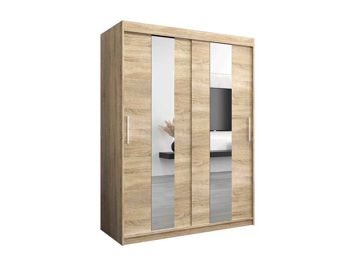 Armoire Pole À Portes Coulissantes 200/150/62 2 portes (Sonoma/Sonoma)