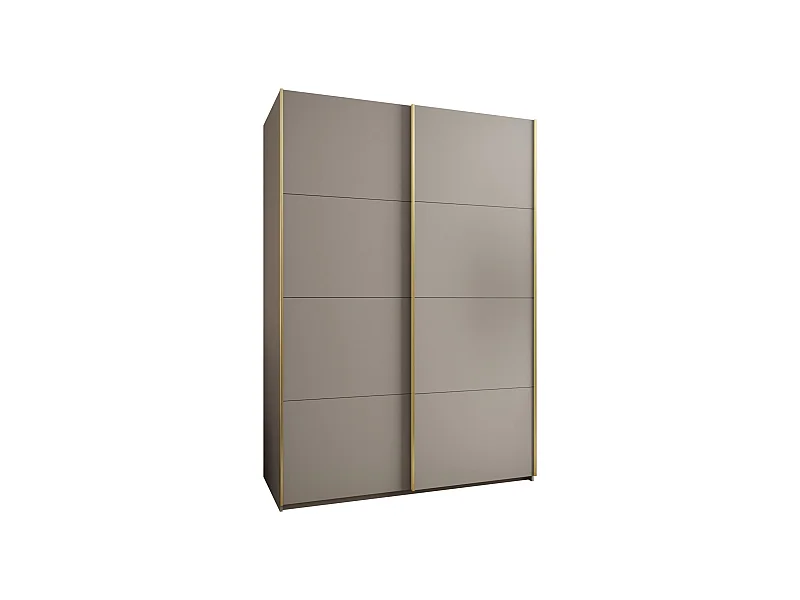 SCHWEBETÜRENSCHRANK Lux 1 245,5/170/64 (Kaschmir/Kaschmir/Gold)