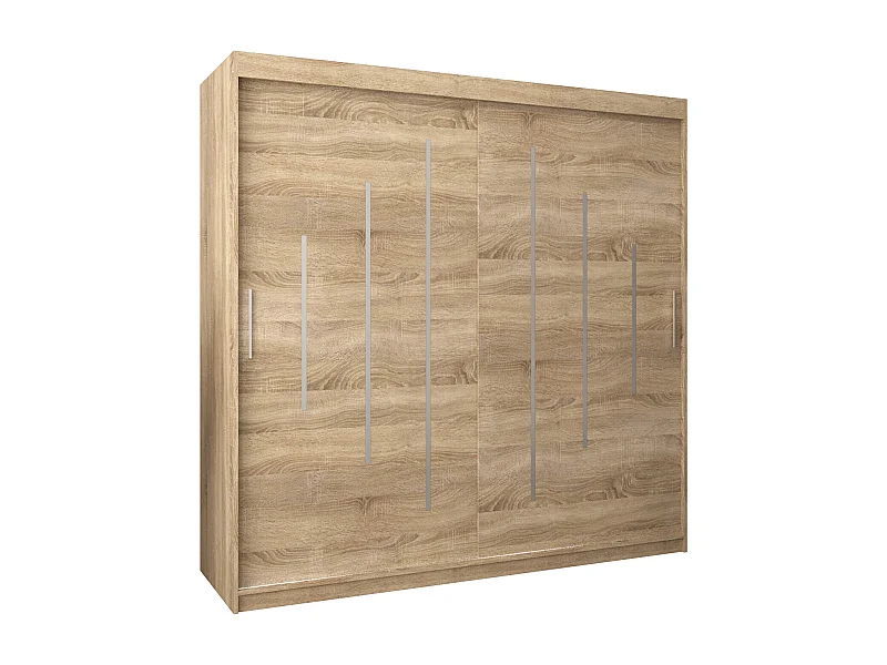 SCHWEBETÜRENSCHRANK YORK 200/200/62 2-türig (Sonoma/Sonoma)