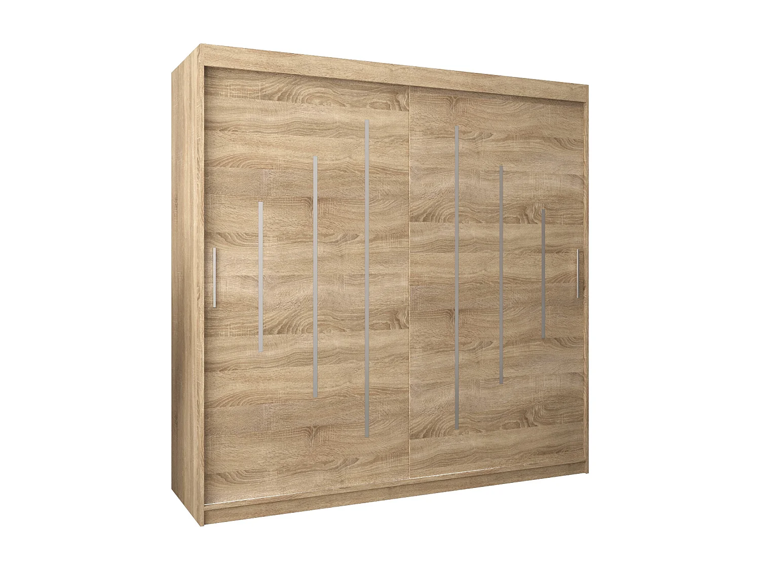 SCHWEBETÜRENSCHRANK YORK 200/200/62 2-türig (Sonoma/Sonoma)