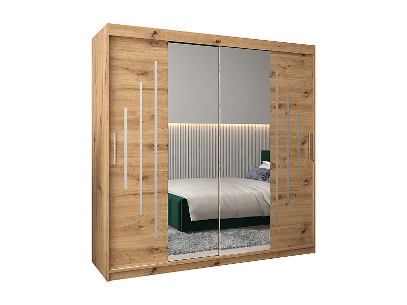 SCHWEBETÜRENSCHRANK YORK 1 200/200/62 2-türig (Artisan/Artisan)