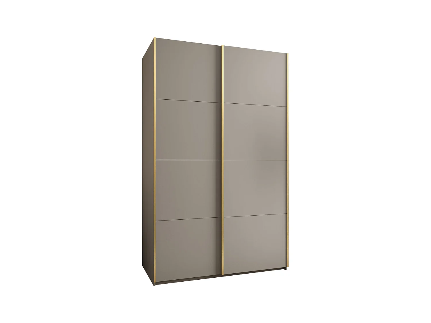 Armoire Lux 1 245,5/160/64 (Cachemire/Cachemire/Or)
