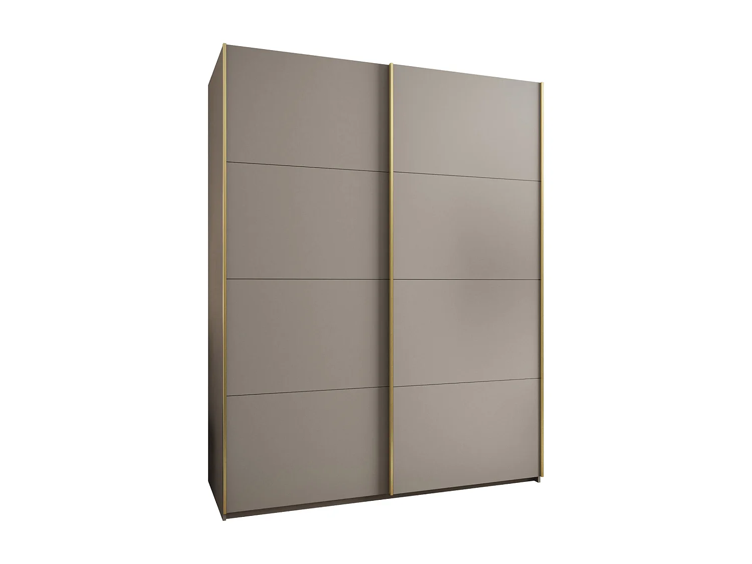 Armoire Lux 1 245,5/190/64 (Cachemire/Cachemire/Or)