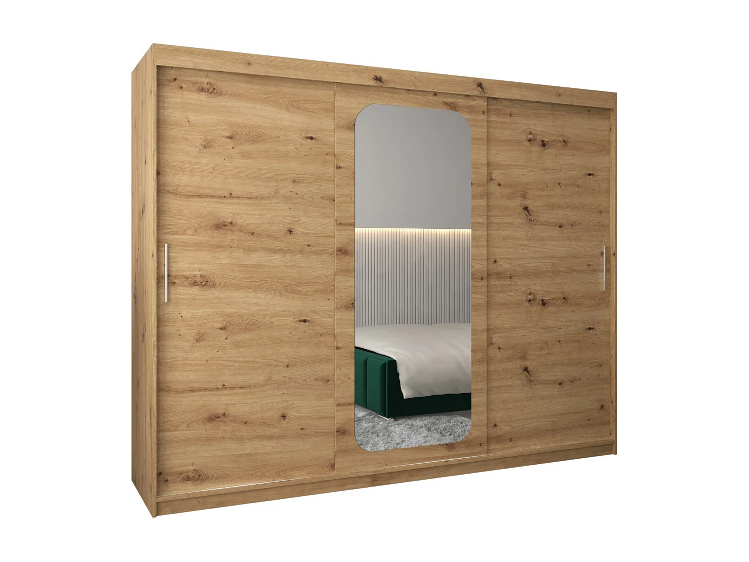 ARMARIO PROMO T2 DE PUERTAS CORREDERAS 200/250/62 3 puertas (artisan/artisan)