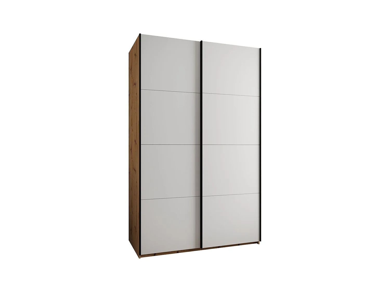 Armadio Lux 1 245,5/150/64 (Artisan/Blanc/Nero)
