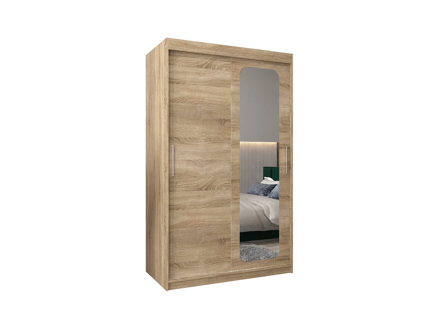 SCHWEBETÜRENSCHRANK PROMO T2 200/120/62 2-türig (Sonoma/Sonoma)