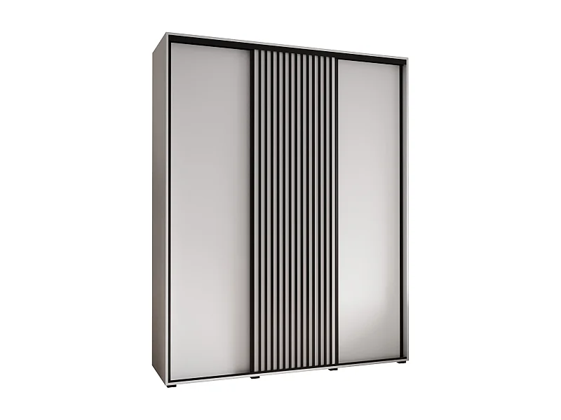 SCHWEBETÜRENSCHRANK SAPPORO 1 205,2/190/60 3-türig (Weiß/Weiß)