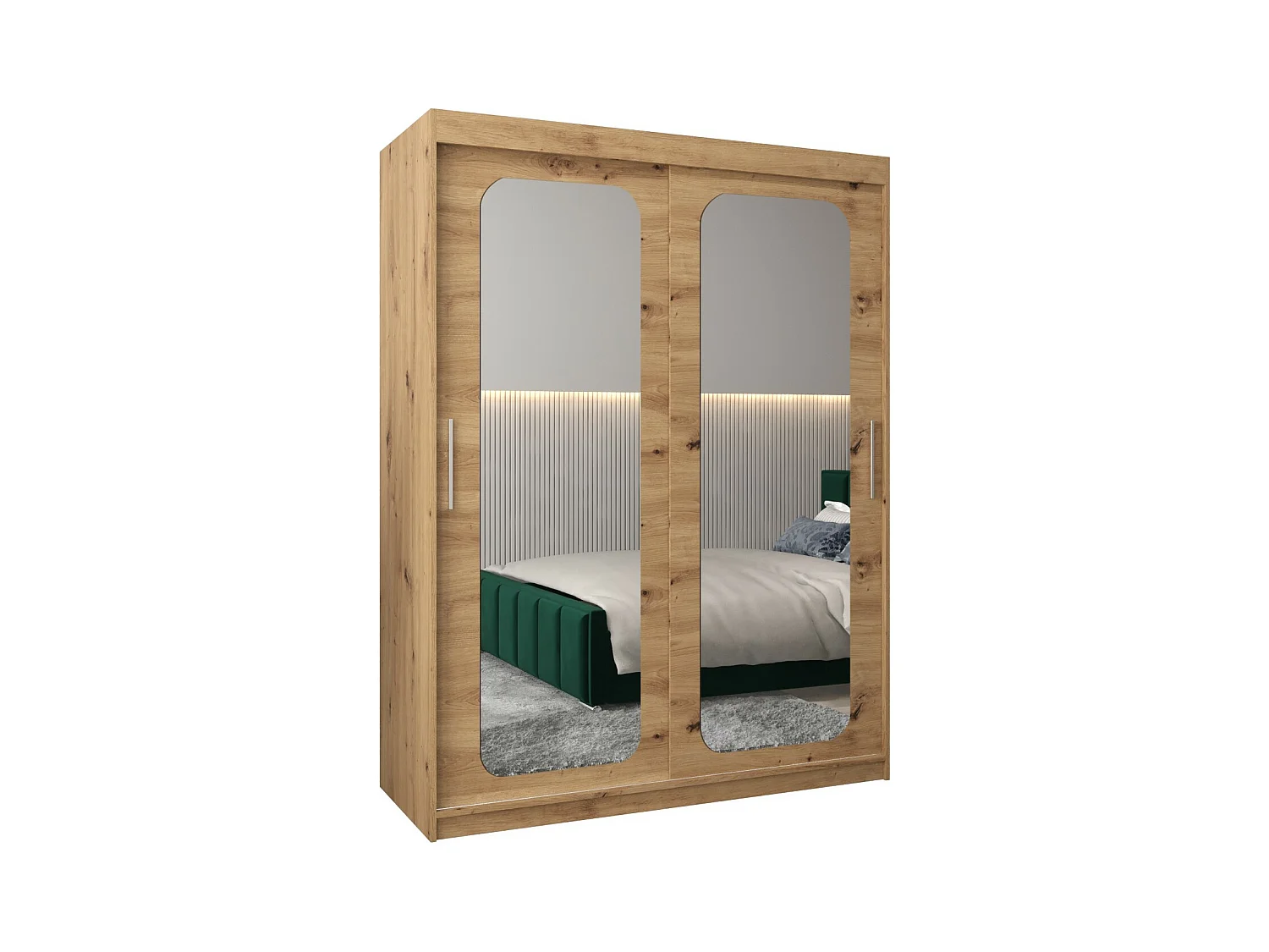 SCHWEBETÜRENSCHRANK PROMO T3 200/150/62 2-türig (Artisan/Artisan)