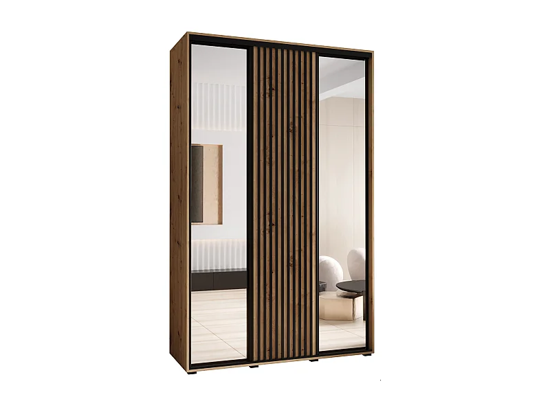 ARMADIO SAPPORO 2 AD ANTE SCORREVOLI 205,2/160/60 3 porte (Artisan/Artisan)