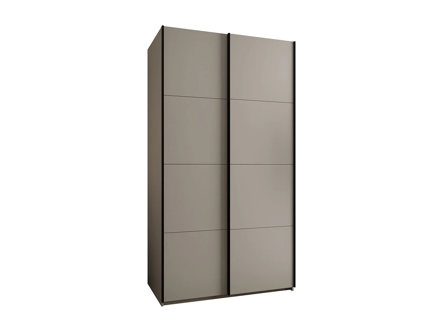 Armoire Lux 1 245,5/140/64 (Cachemire/Cachemire/Noir)