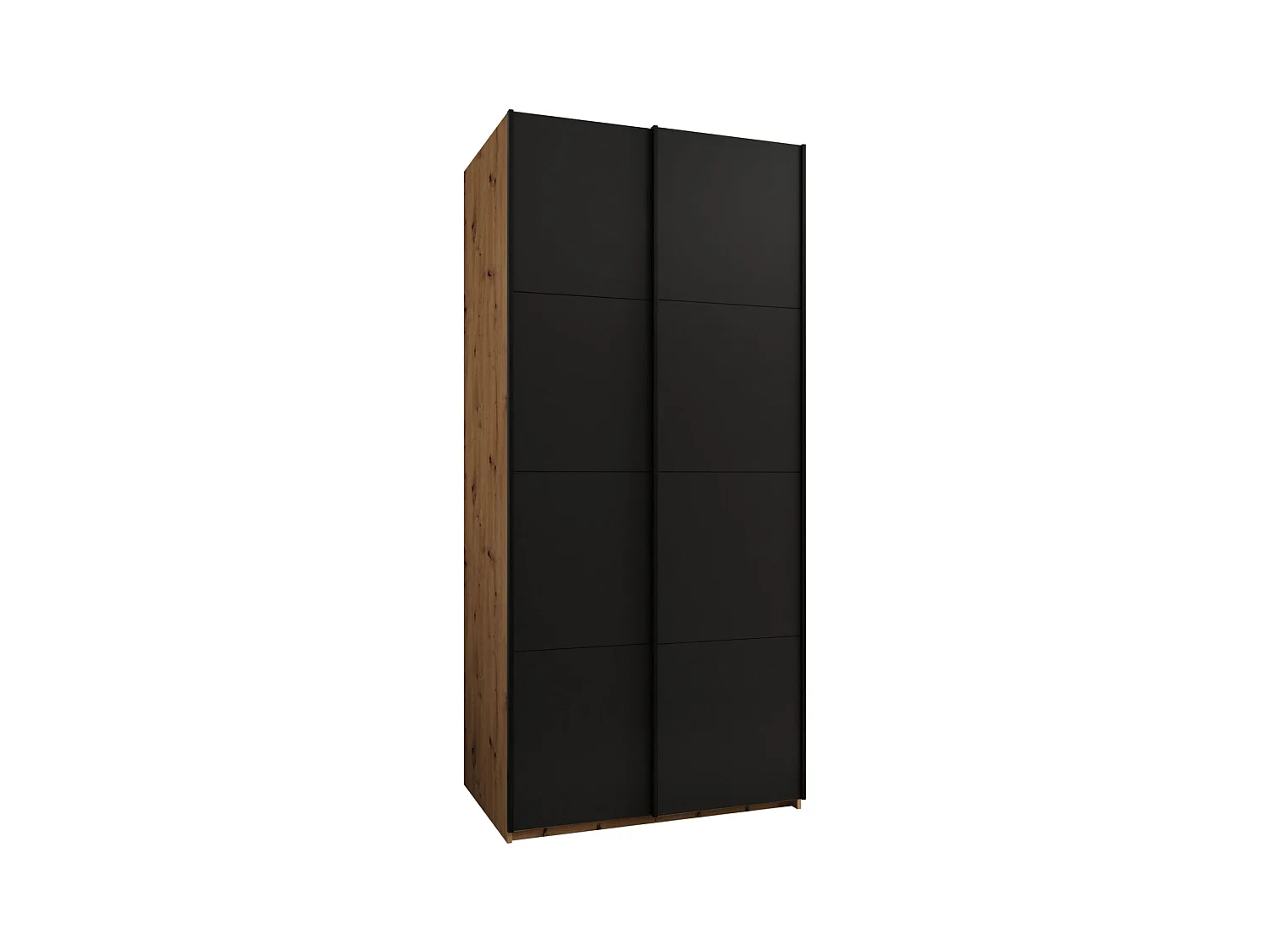 Armadio Lux 1 245,5/110/64 (Artisan/Nero/Nero)