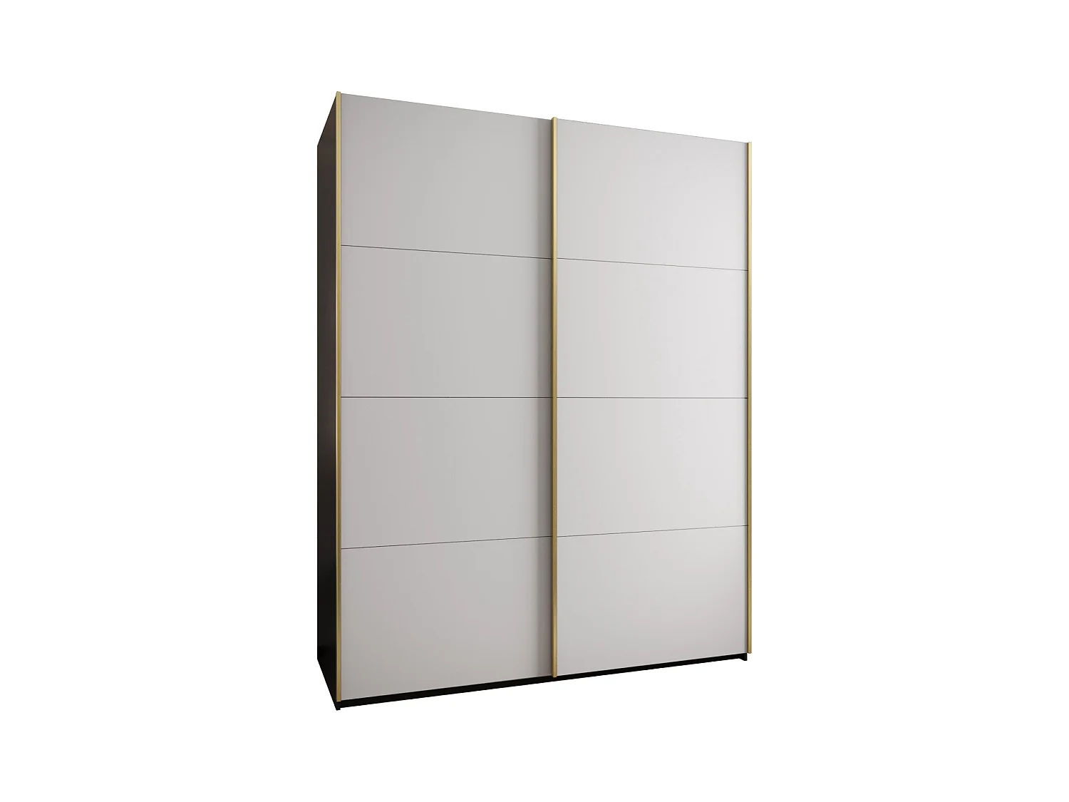 Armadio Lux 1 245,5/190/64 (Nero/Blanc/Gold)