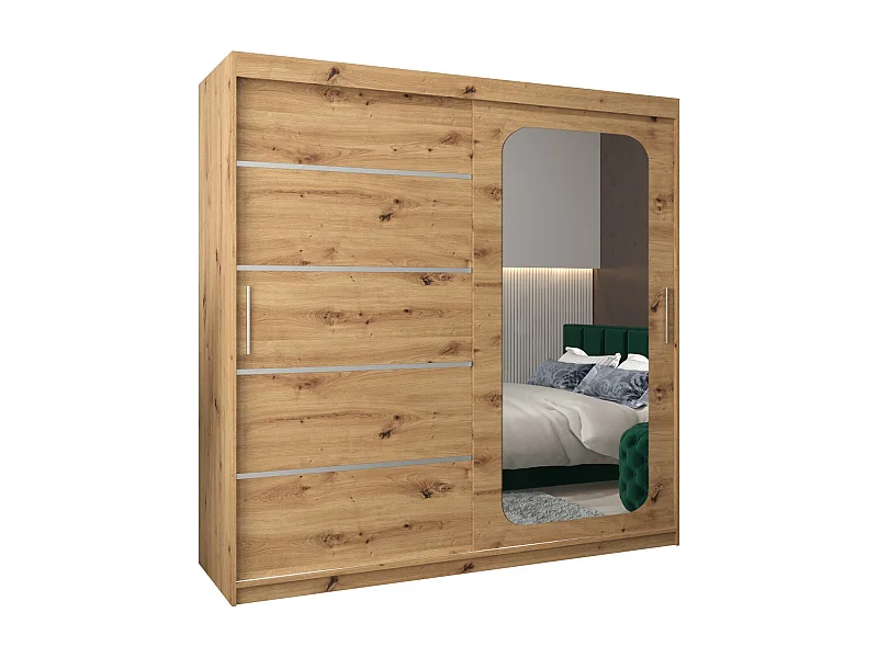 ARMOIRE PROMO V2 À PORTES COULISSANTES 200/200/62 2 Portes (Artisan/Artisan)