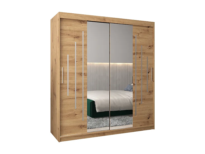 SCHWEBETÜRENSCHRANK YORK 1 200/180/62 2-türig (Artisan/Artisan)