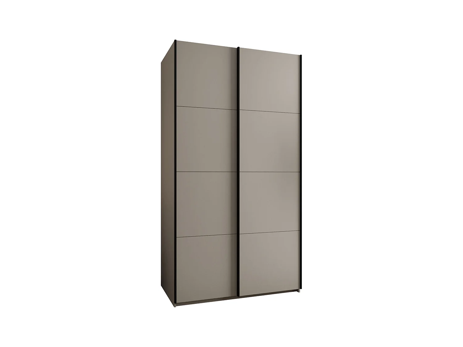 Armadio Lux 1 245,5/130/64 (Cachemire/Cachemire/Nero)