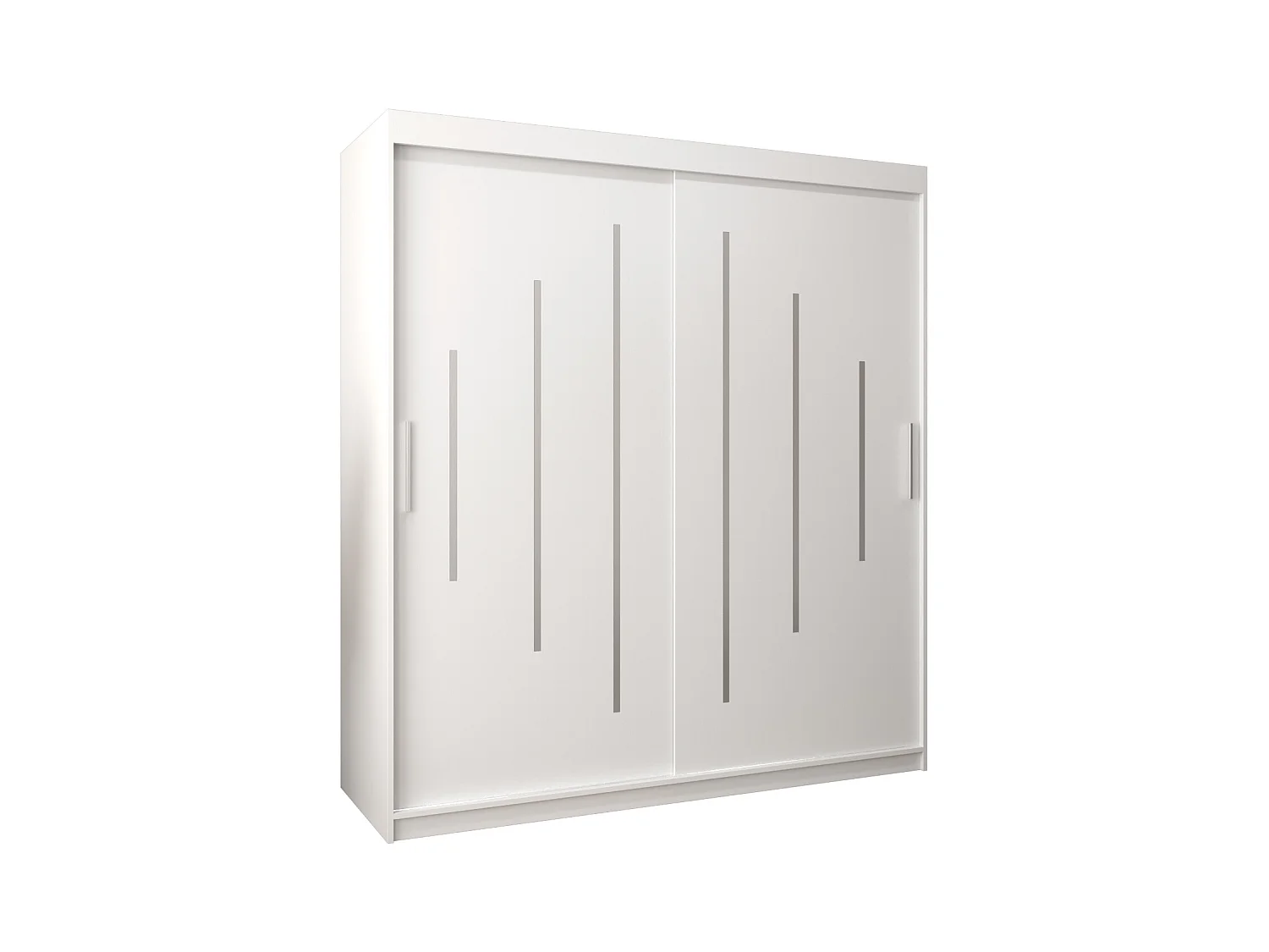 SCHWEBETÜRENSCHRANK YORK 200/180/62 2-türig (Weiß/Weiß)