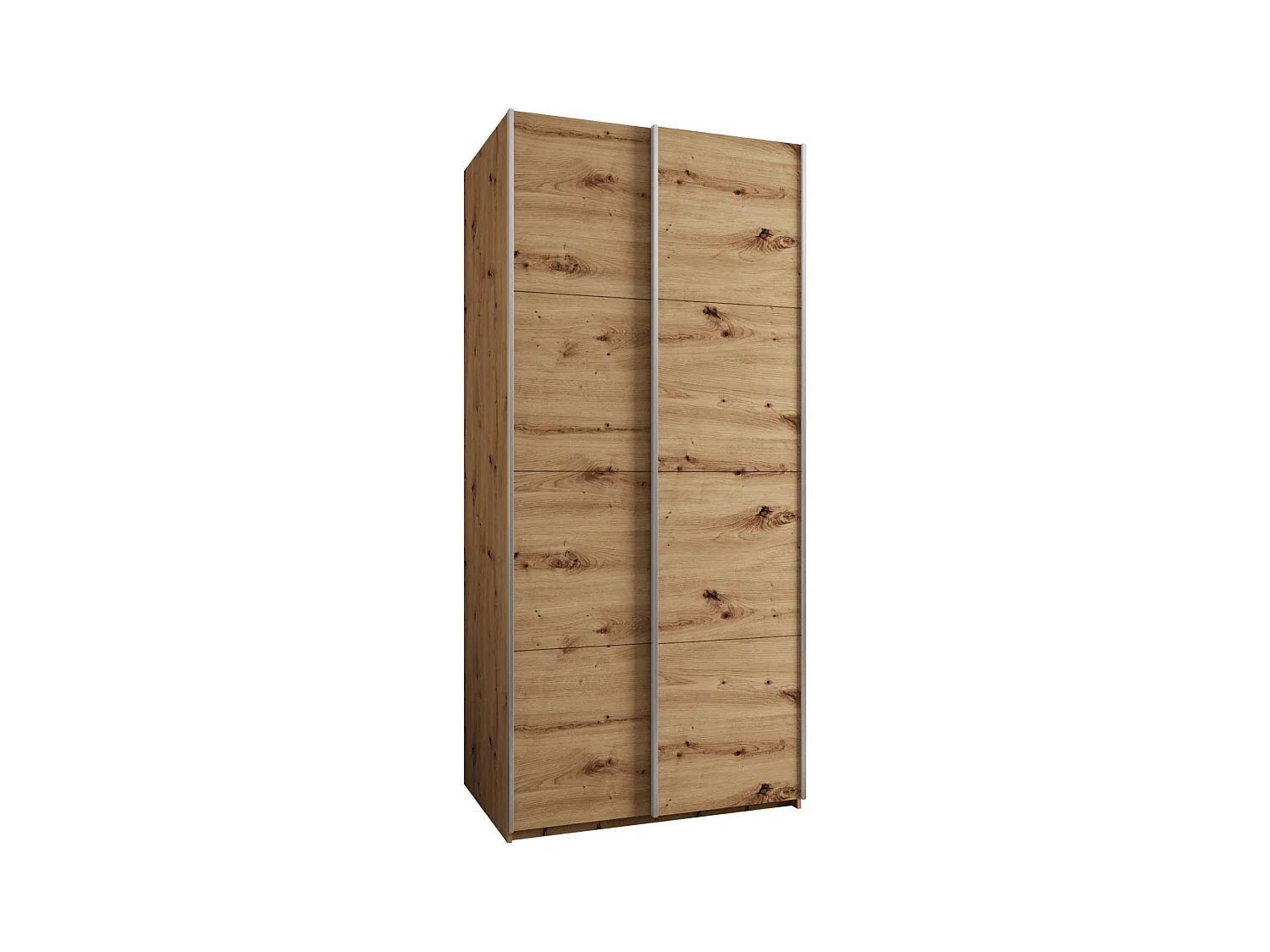 Armoire Lux 1 245,5/110/64 (Artisan/Artisan/Argent)