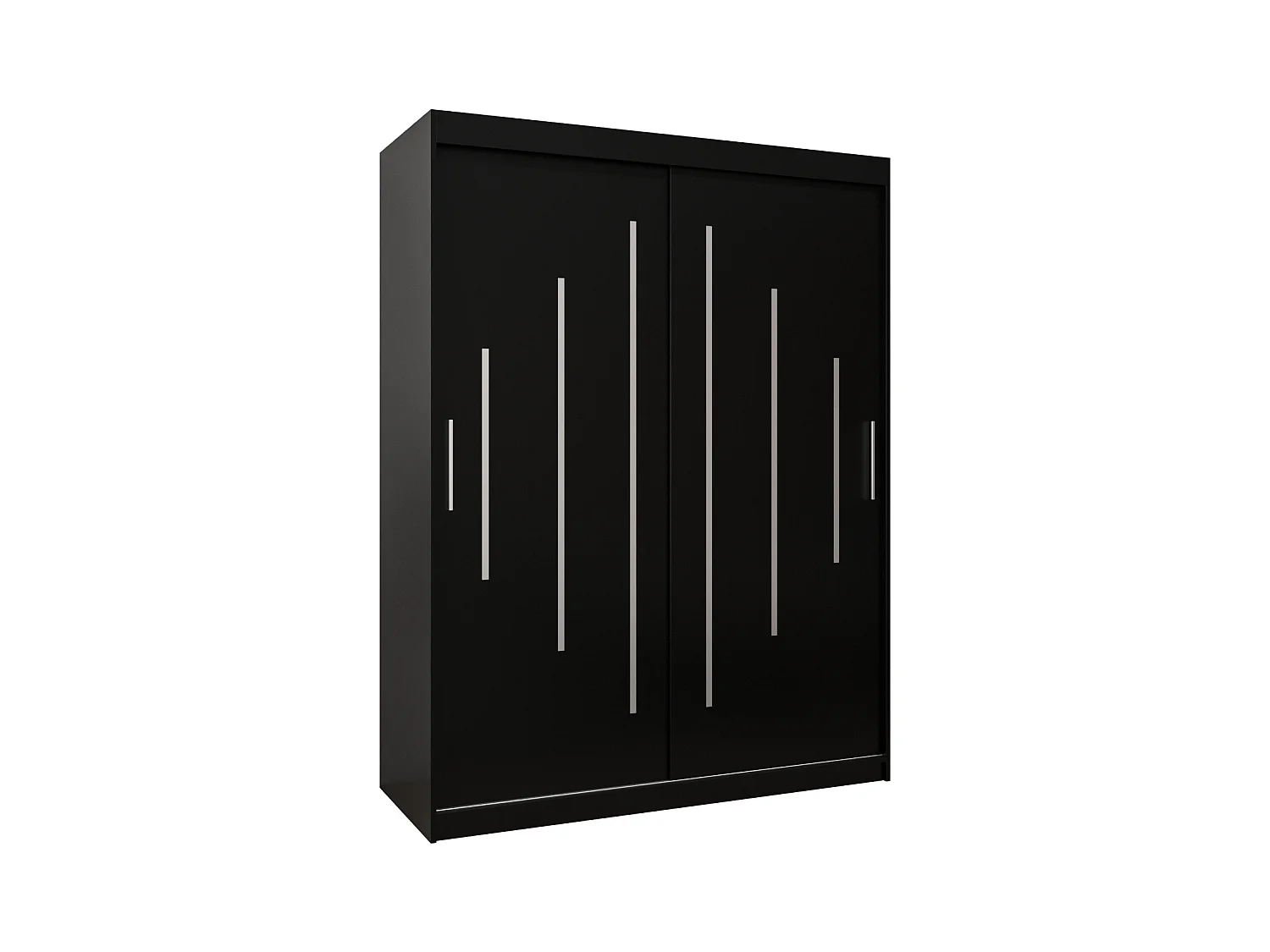 YORK KLEDINGKAST MET SCHUIFDEUREN 200/150/62 2 deuren (zwart/zwart)