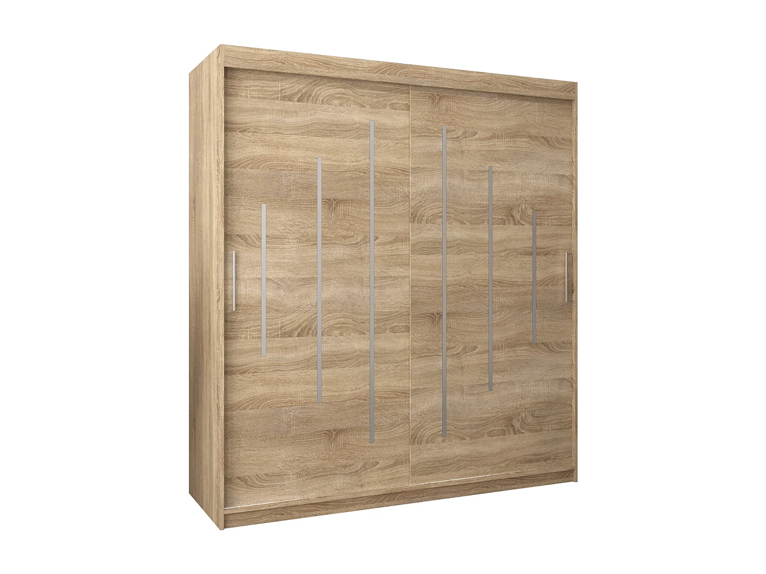 SCHWEBETÜRENSCHRANK YORK 200/180/62 2-türig (Sonoma/Sonoma)