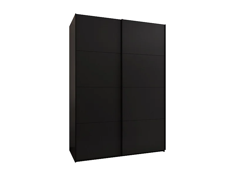 Armoire Lux 1 245,5/180/64 (Noir/Noir/Noir)