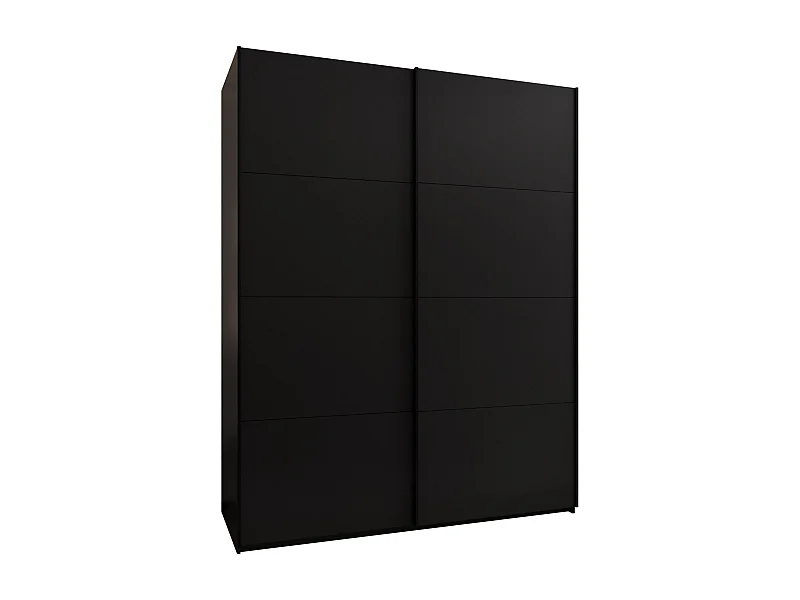 Armadio Lux 1 245,5/200/64 (Nero/Nero/Nero)