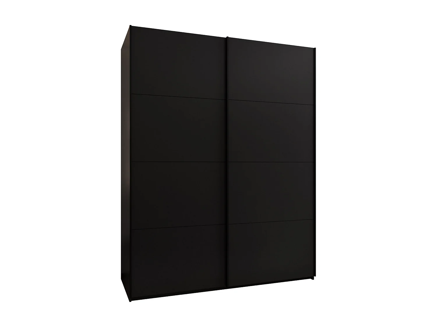 Armadio Lux 1 de puertas corredas 245,5/200/64 (Negro/Negro/Negro)