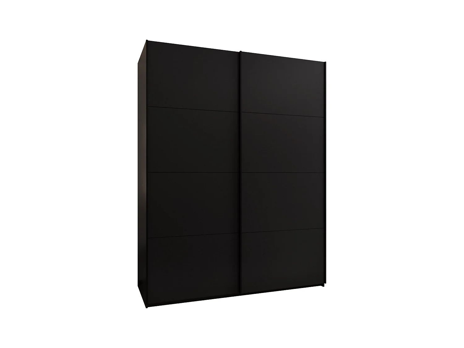 Armoire Lux 1 245,5/200/64 (Noir/Noir/Noir)