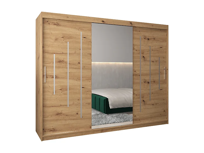 SCHWEBETÜRENSCHRANK YORK 1 200/250/62 3-türig (Artisan/Artisan)