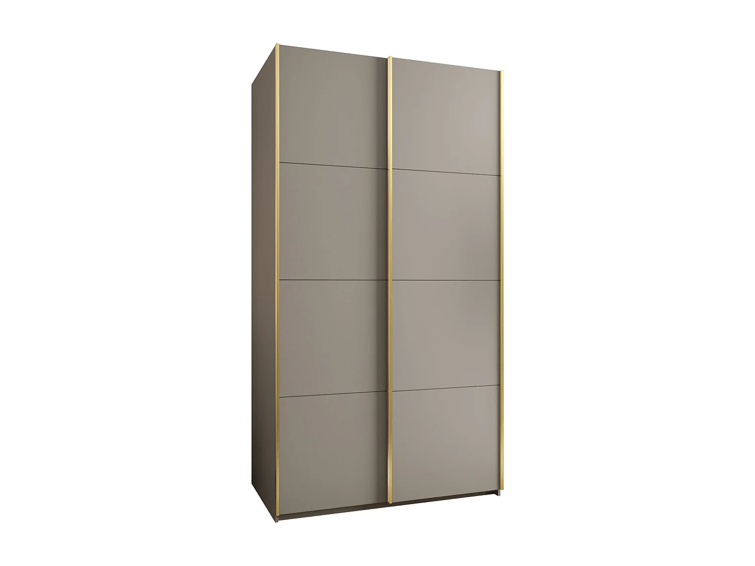 Armoire Lux 1 245,5/140/64 (Cachemire/Cachemire/Or)