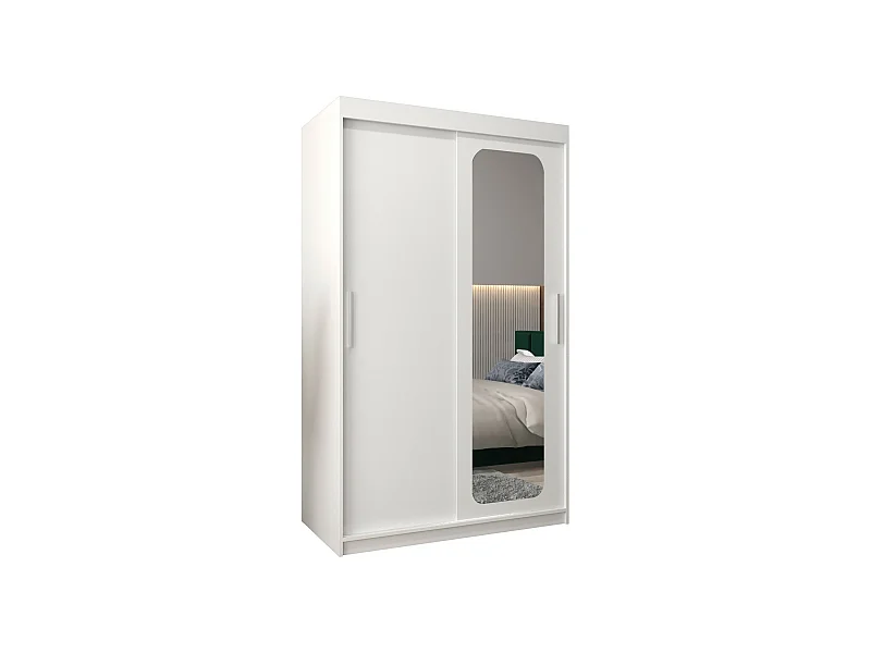 SCHWEBETÜRENSCHRANK PROMO T2 200/120/62 2-türig (Weiß/Weiß)