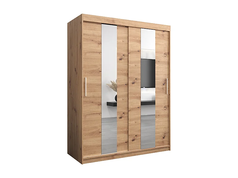 Armoire Pole À Portes Coulissantes 200/150/62 2 portes (Artisan/Artisan)