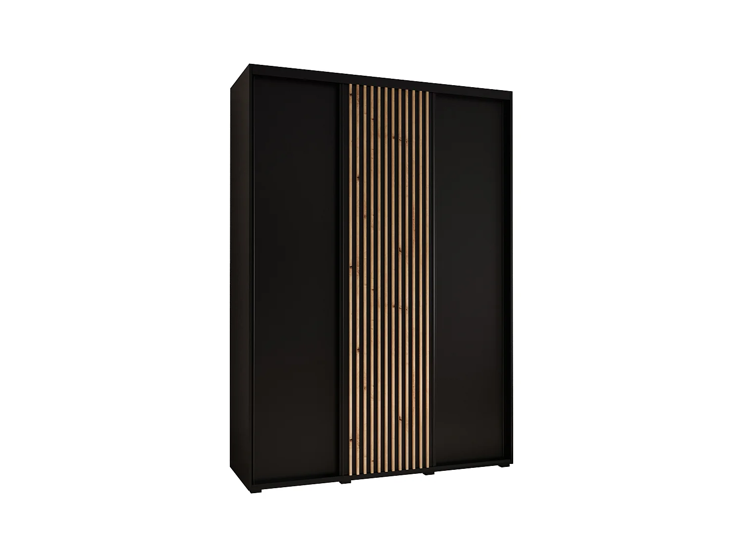ARMOIRE LANKO 1 À PORTES COULISSANTES 235,2/170/45 3 Portes (Noir/Noir)