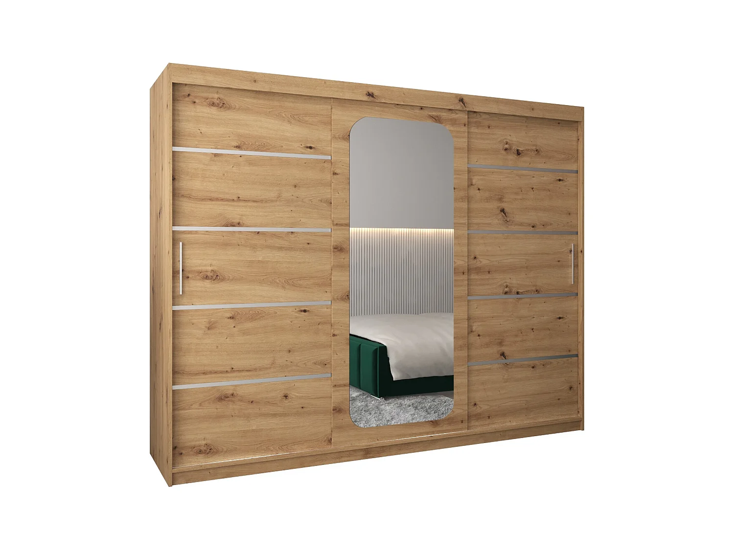 SCHWEBETÜRENSCHRANK PROMO V2 200/250/62 3-türig (Artisan/Artisan)