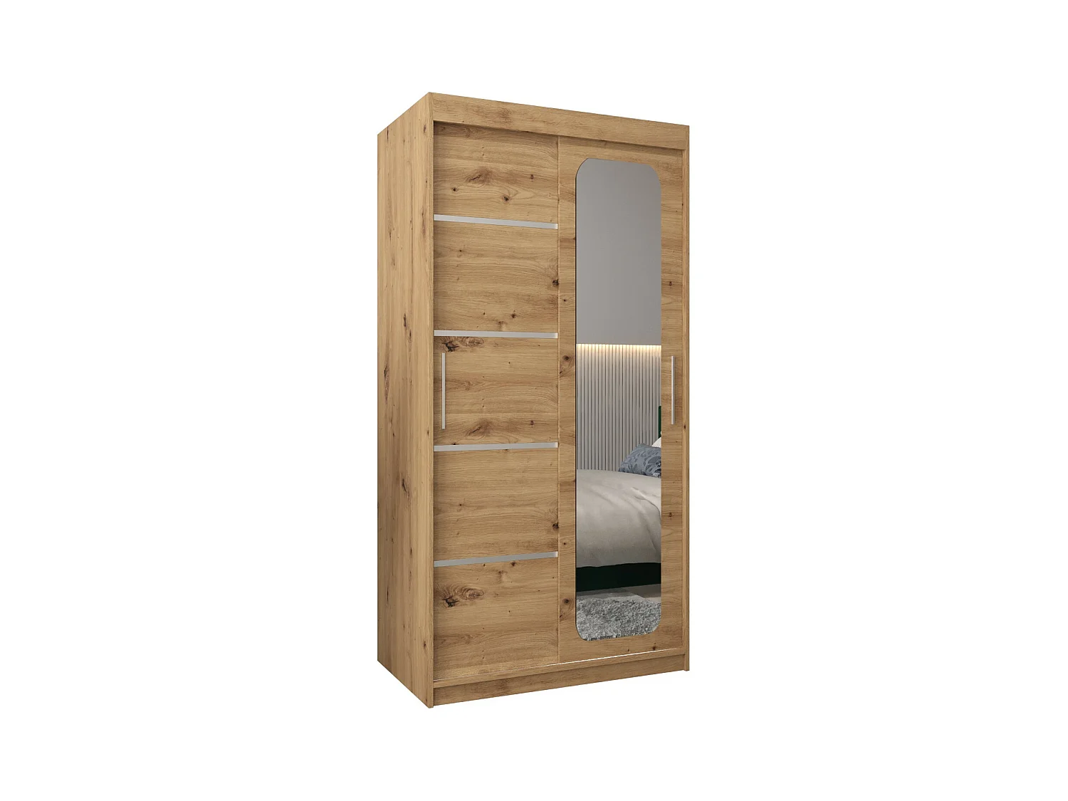 SCHWEBETÜRENSCHRANK PROMO V2 200/100/62 2-türig (Artisan/Artisan)