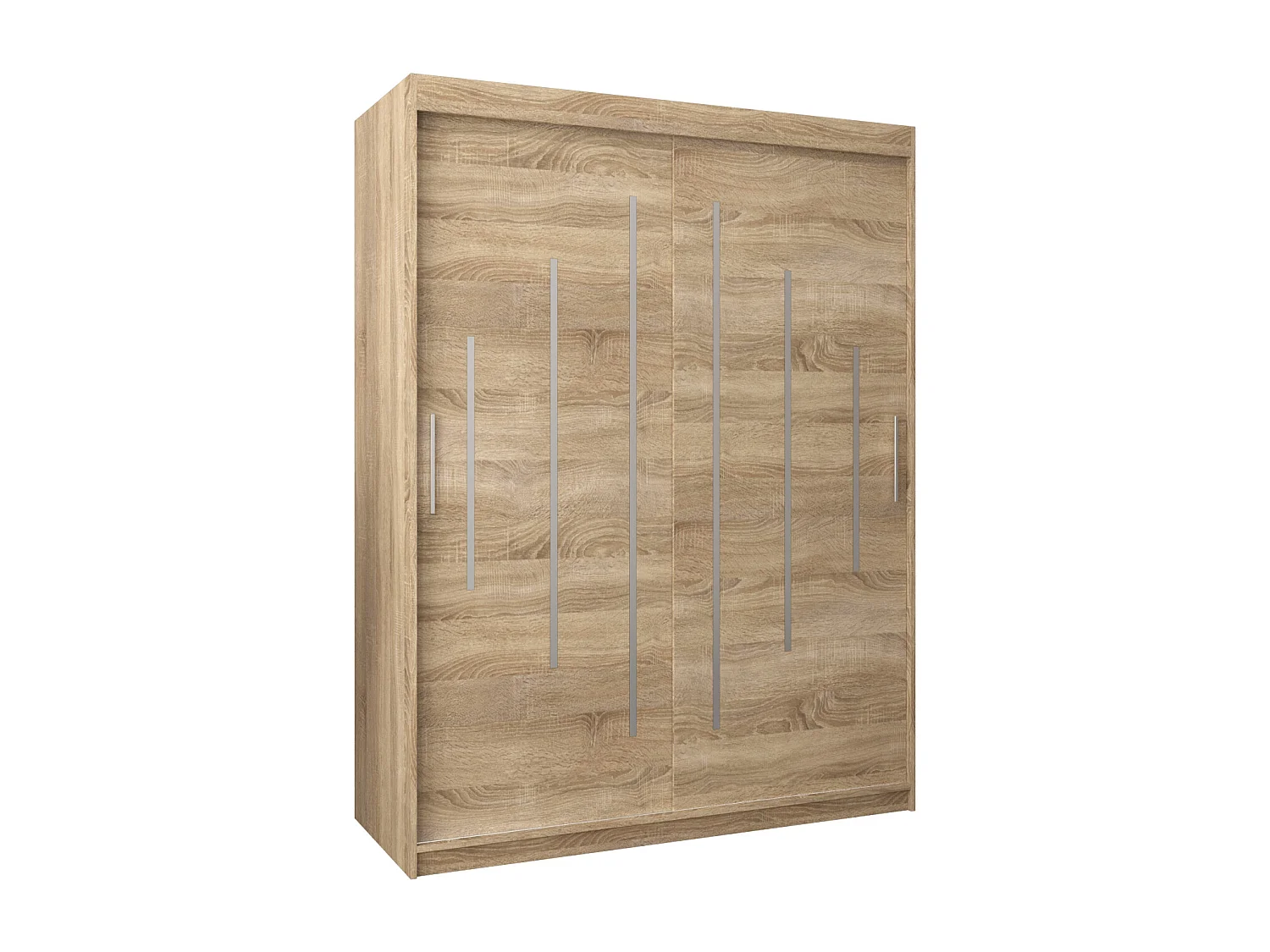 ARMOIRE YORK À PORTES COULISSANTES 200/150/62 2 Portes (Sonoma/Sonoma)