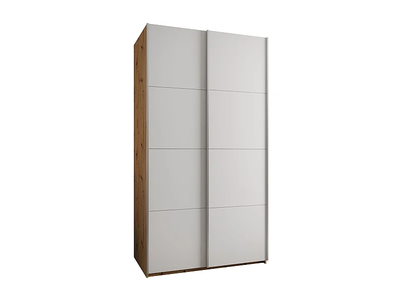 Armadio Lux 1 245,5/140/64 (Artisan/Blanc/Argento)