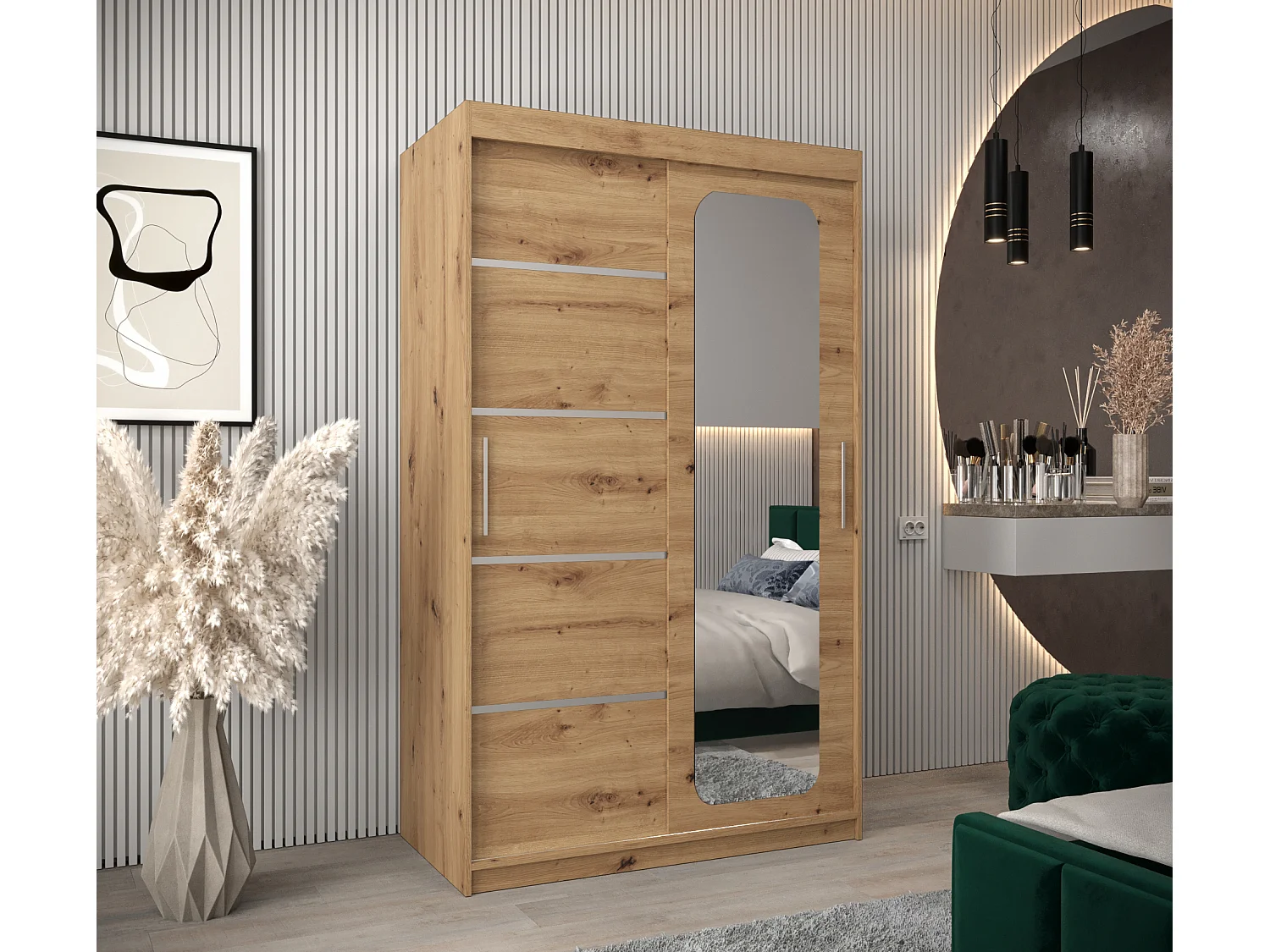 SCHWEBETÜRENSCHRANK PROMO V2 200/120/62 2-türig (Artisan/Artisan)