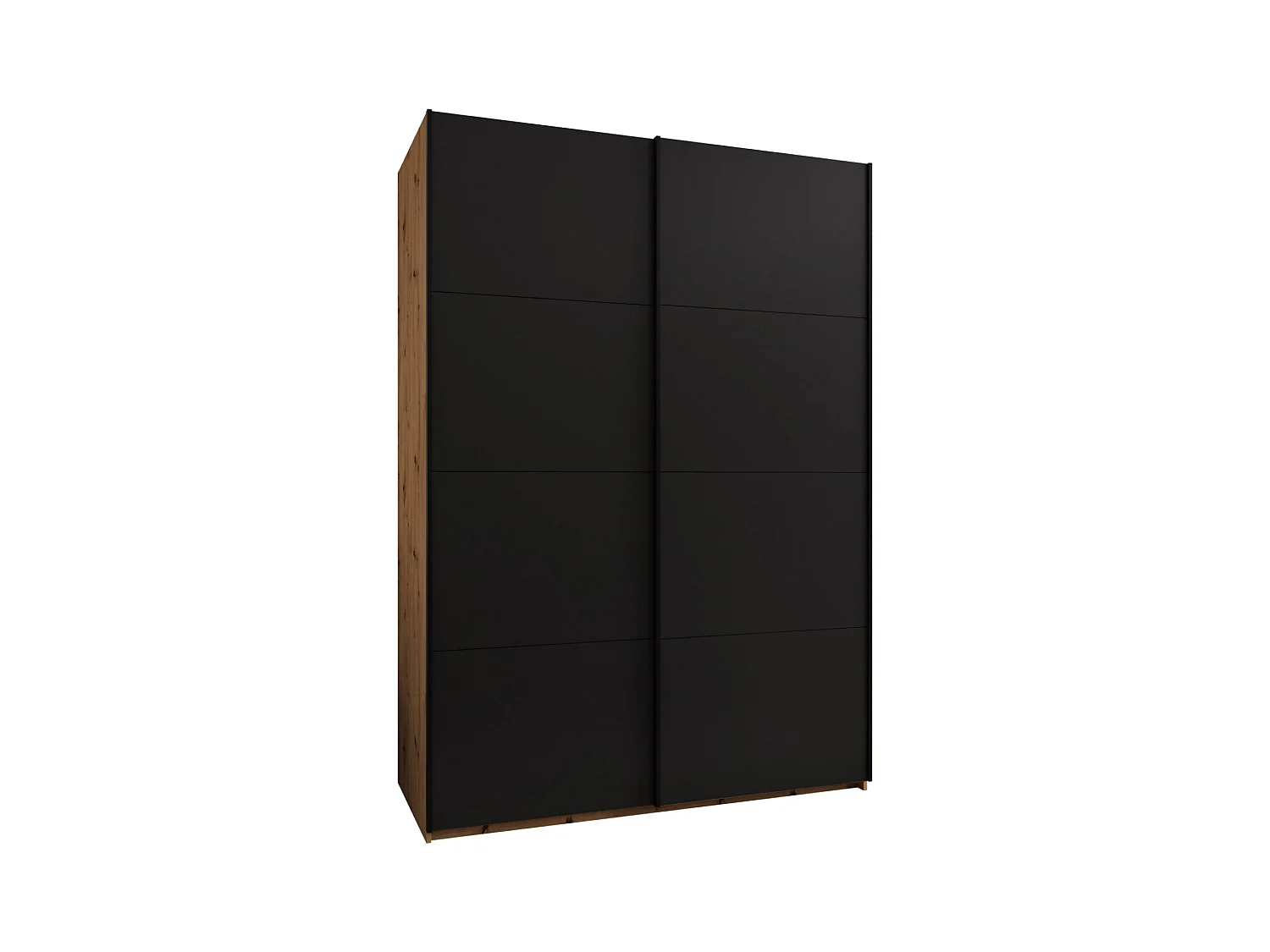 Armoire Lux 1 245,5/180/64 (Artisan/Noir/Noir)