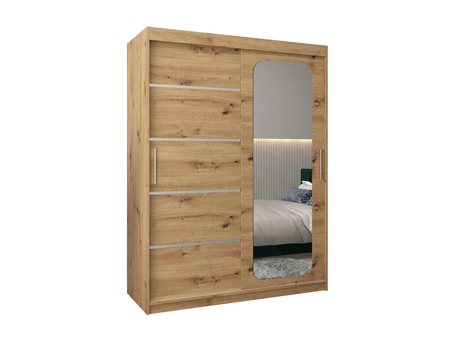 SCHWEBETÜRENSCHRANK PROMO V2 200/150/62 2-türig (Artisan/Artisan)