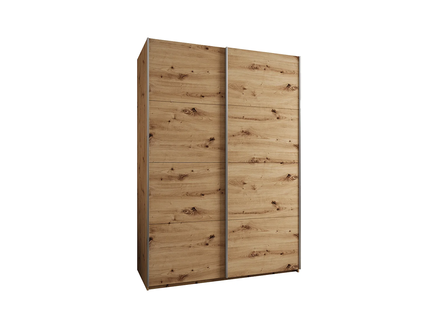 Armoire Lux 1 245,5/180/64 (Artisan/Artisan/Argent)