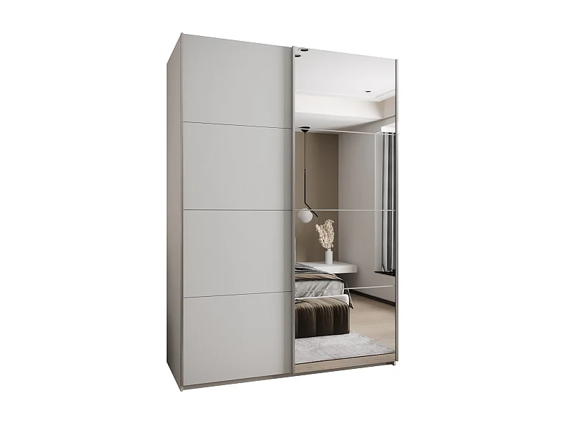 Armadio Lux 3 245,5/180/64 (Blanc/Blanc/Argento)