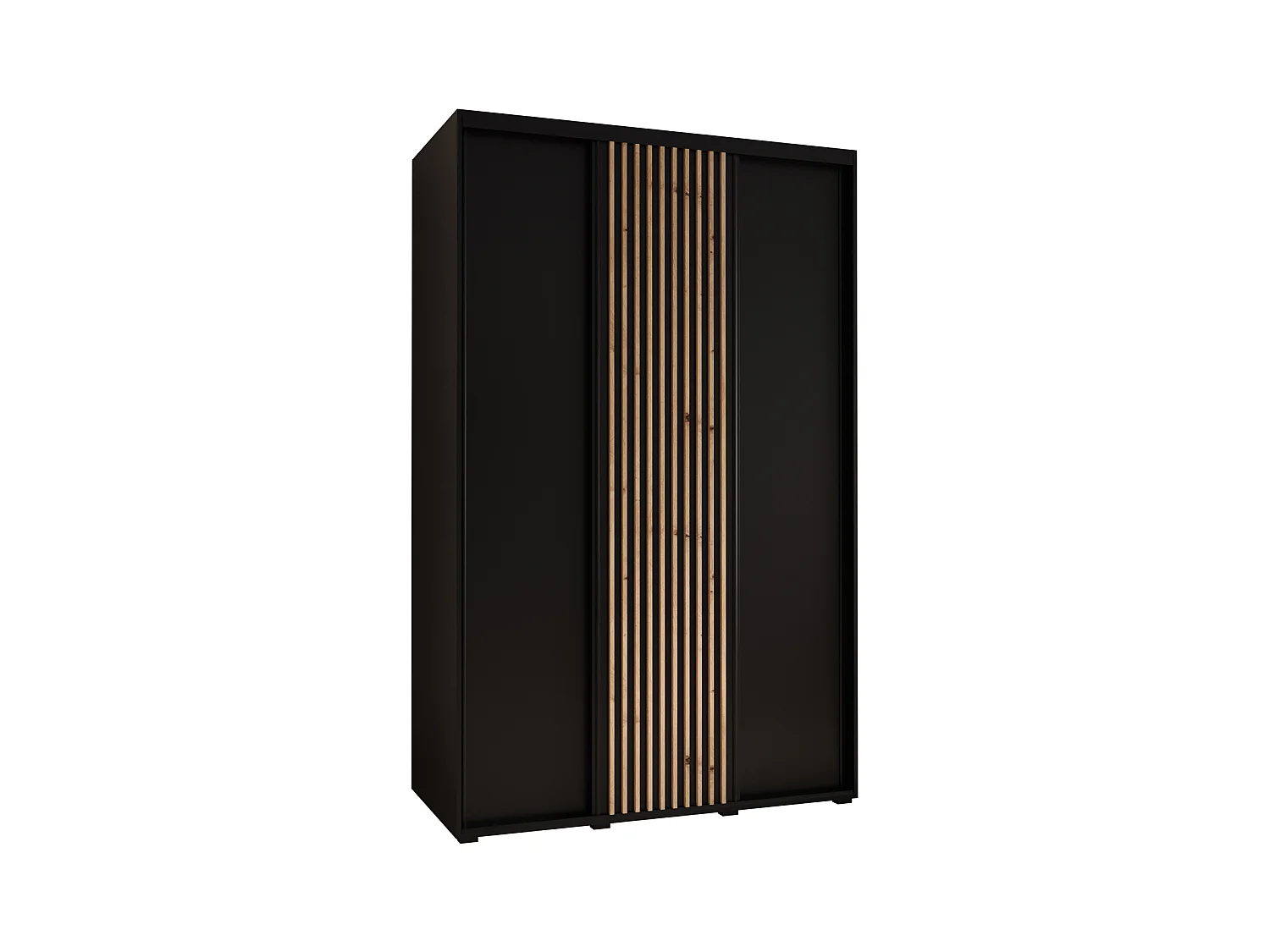 SCHWEBETÜRENSCHRANK SAPPORO 1 205,2/160/60 3-türig (Schwarz/Schwarz)