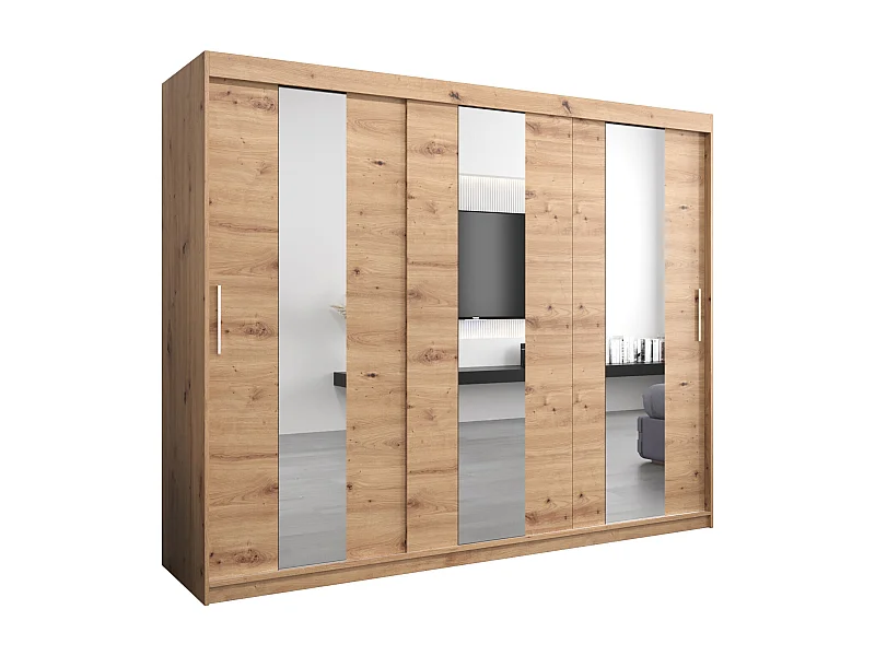 Armario Pole de puertas correderas 200/250/62 3 puertas (artisan/artisan)