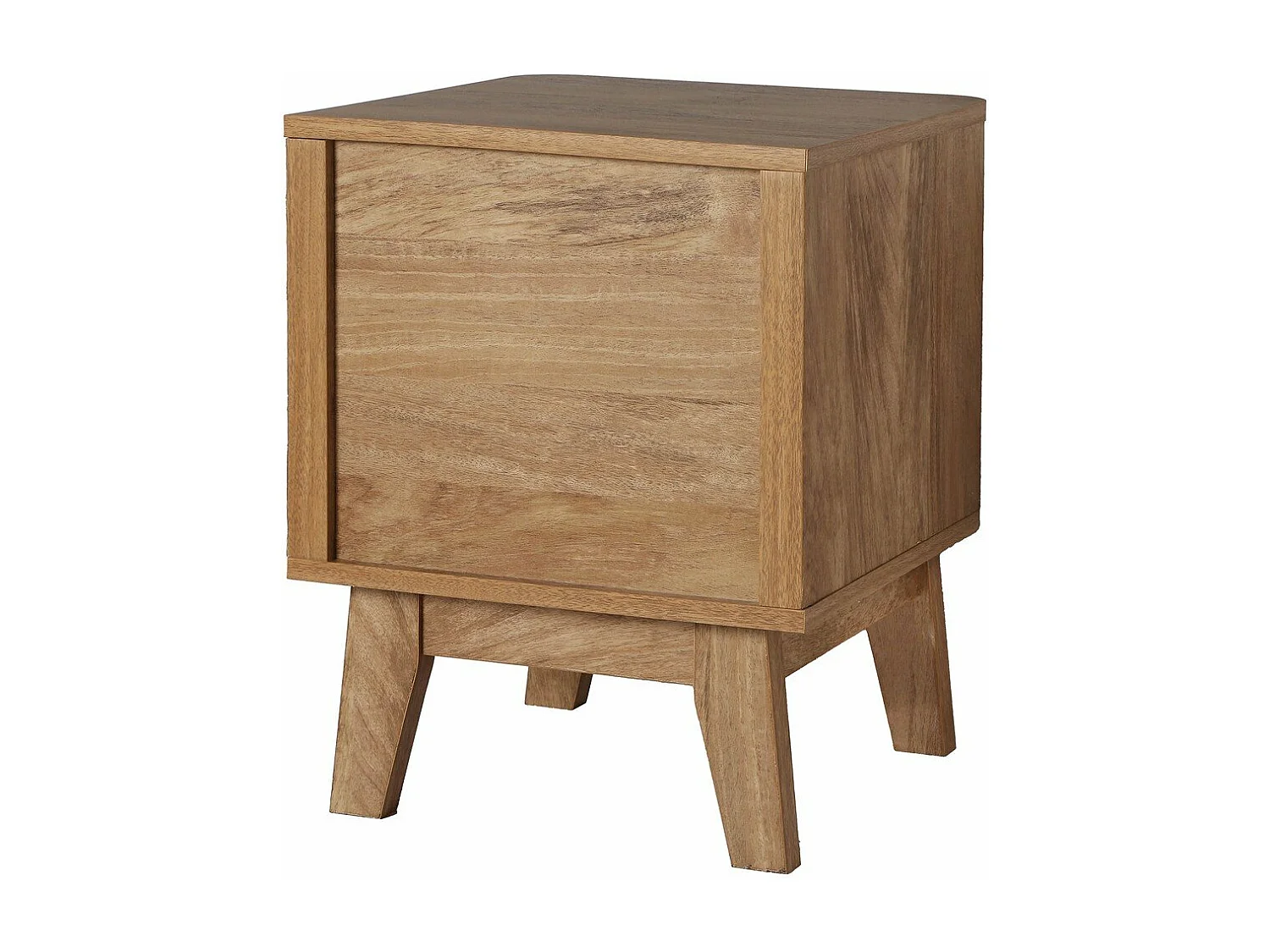 Nachtkastje 1 Lade met Rotan Front en 1 Open Vak L39 cm - PALMO