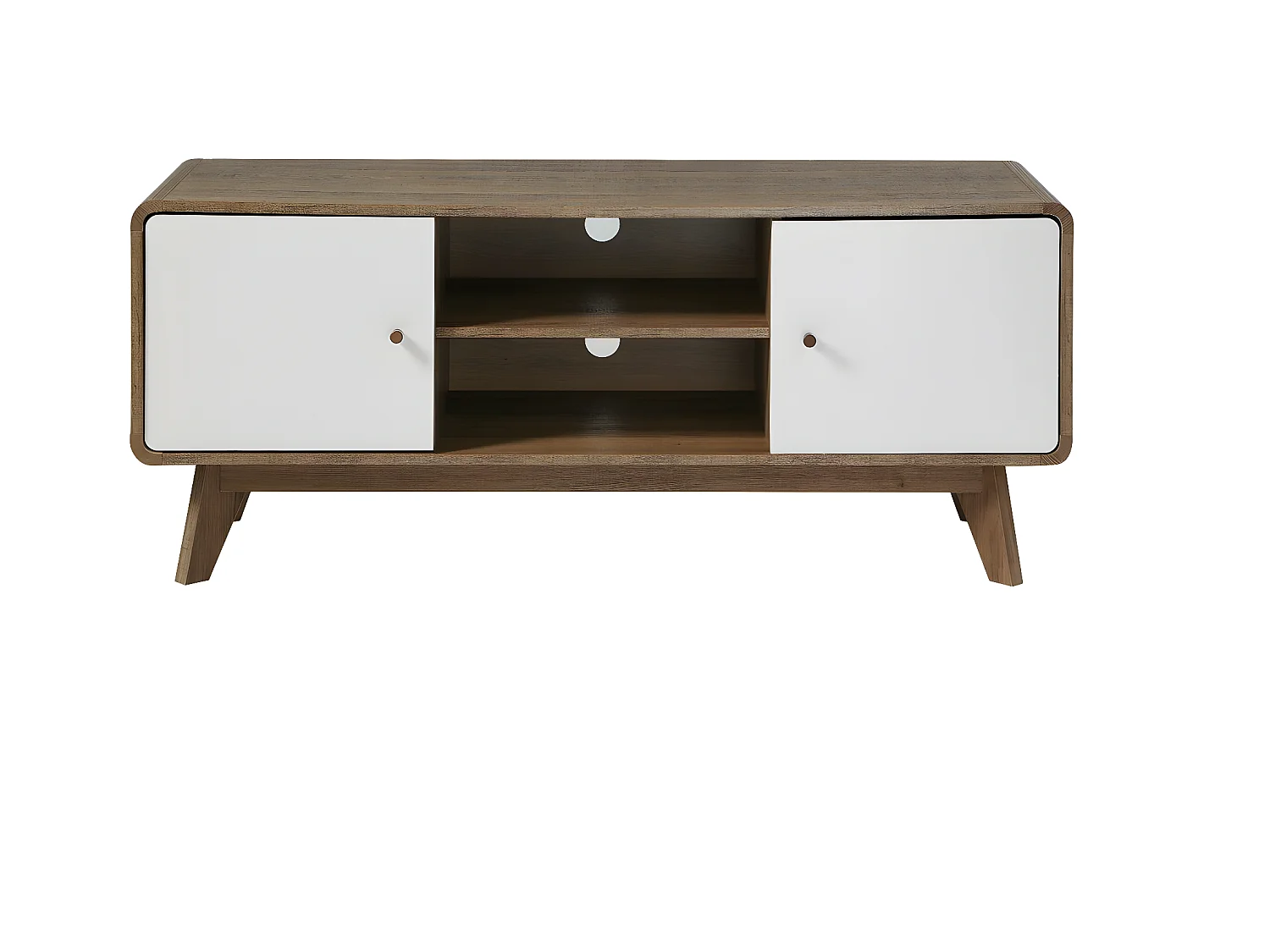 TV-meubel 2 Deuren en 2 Vakken L128,5 cm - ALBURA
