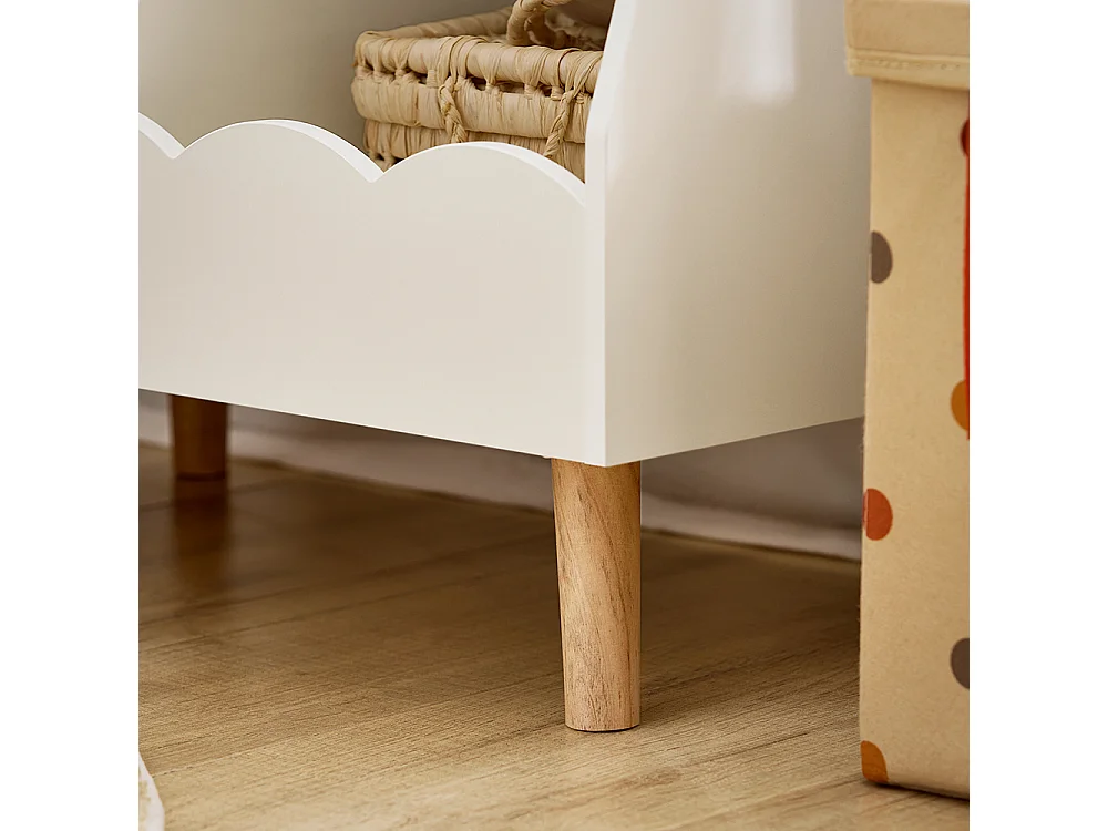 SoBuy KMB100-K-W Bibliothèque Enfant, Étagère à Livres, Étagère de Rangement Jouets pour Enfants,  2 Compartiments Ouverts