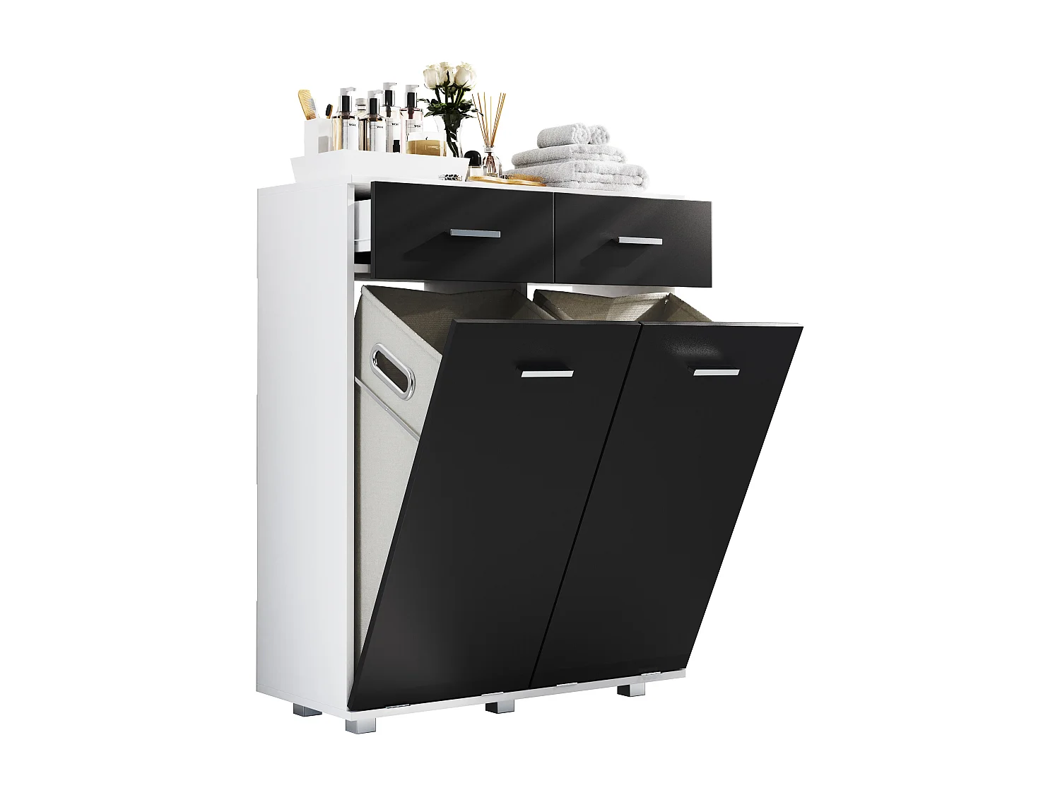 Muebles de baño gabinete alto Zalo Blanco AL. 97 x AN. 79 x P. 35 cm